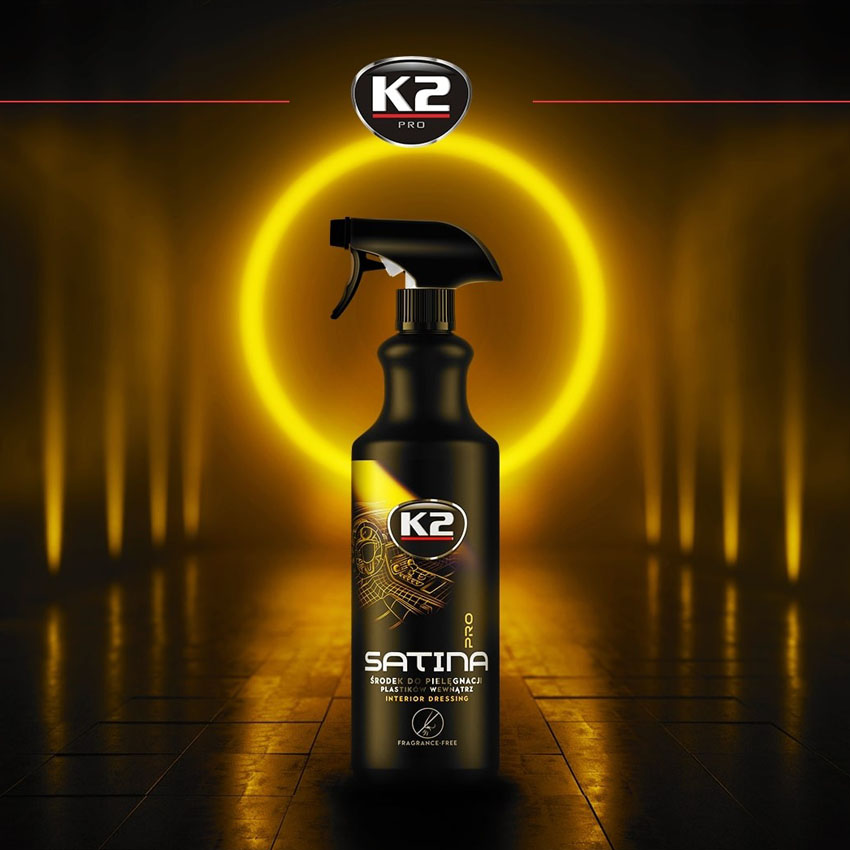 Υγρό περιποίησης ταμπλό / πλαστικών K2 Satina Pro Blueberry 1Lt