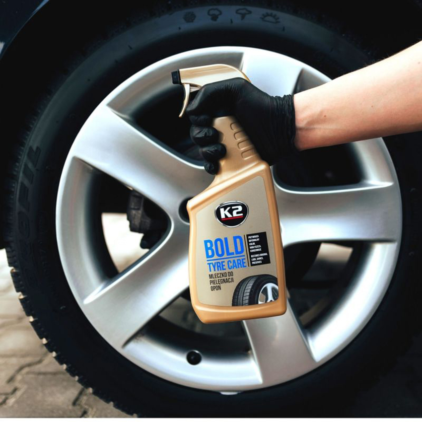 Γυαλιστικό/καθαριστικό ελαστικών K2 Bold tyre care 700ml