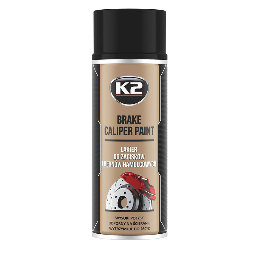 Σπρέι βαφής δαγκάνων φρένων K2 Brake Caliper Paint μαύρο 400ml