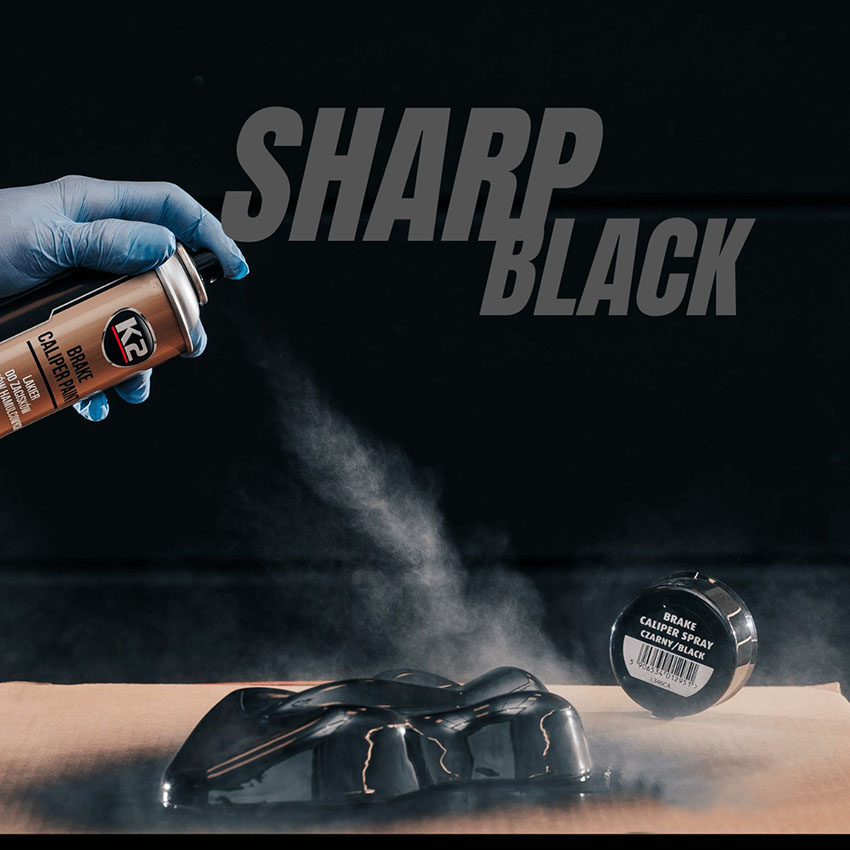 Σπρέι βαφής δαγκάνων φρένων K2 Brake Caliper Paint μαύρο 400ml
