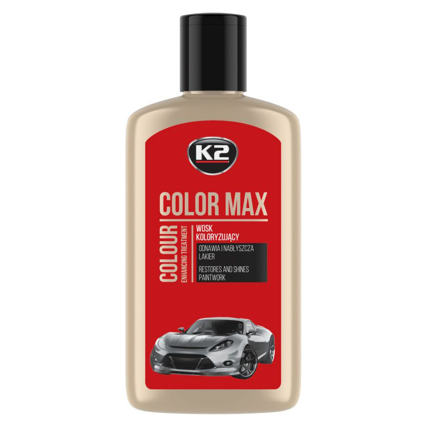 Υγρό κερί K2 Color Max κόκκινο 250ml