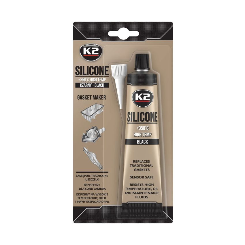 Σιλικόνη στεγανοποίησης μαύρη K2 Silicone 85gr