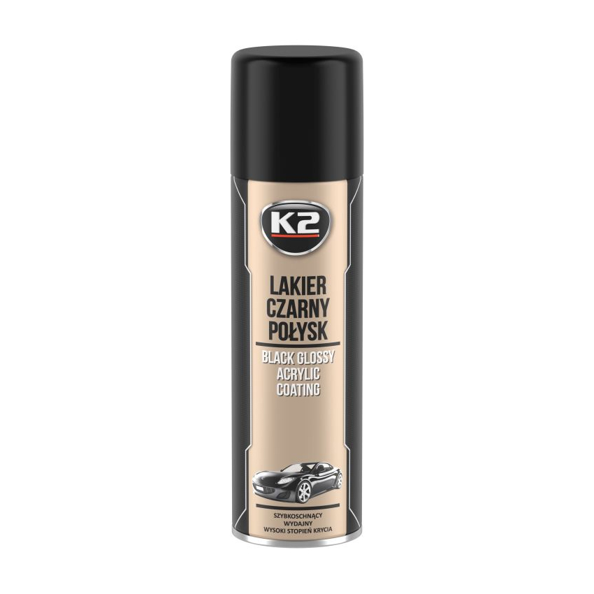 Σπρέι ακρυλικού χρώματος K2 Black Glossy Acrylic Coating 500ml