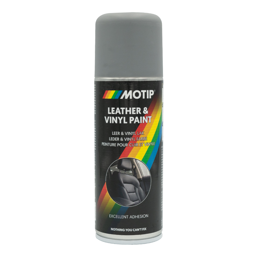Βαφή σπρέι για δέρμα γκρι Motip Leather Paint 200ml