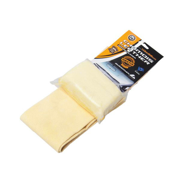 Δέρμα καθαρισμού Σαμουά 52x43cm & δερμάτινο σφουγγάρι 4x8x12cm