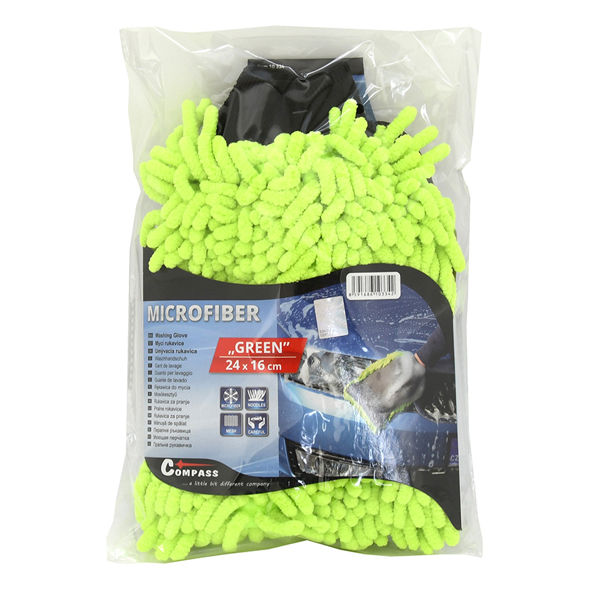 Γάντι καθαρισμού με μικροΐνες Compass Green