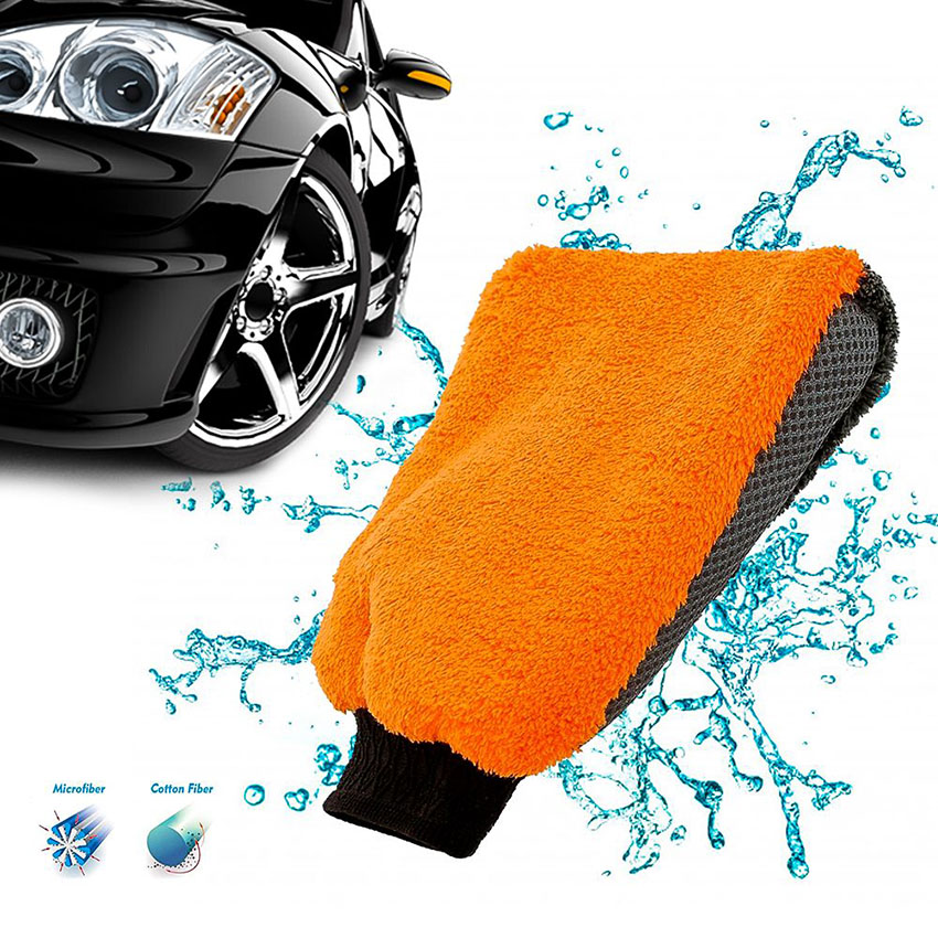 Γάντι πλυσίματος με μικροΐνες 3 σε 1