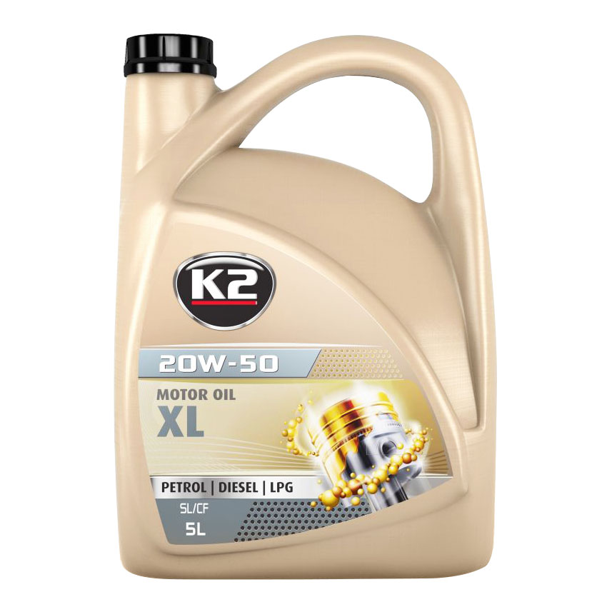 Λιπαντικό κινητήρα K2 Texar 20W-50 XL 5lt
