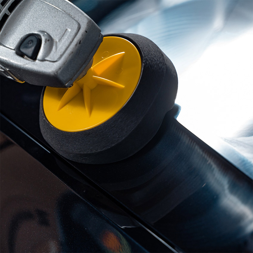 Σφουγγάρι γυαλίσματος μαύρο μαλακό K2 Duraflex 150/50mm M14