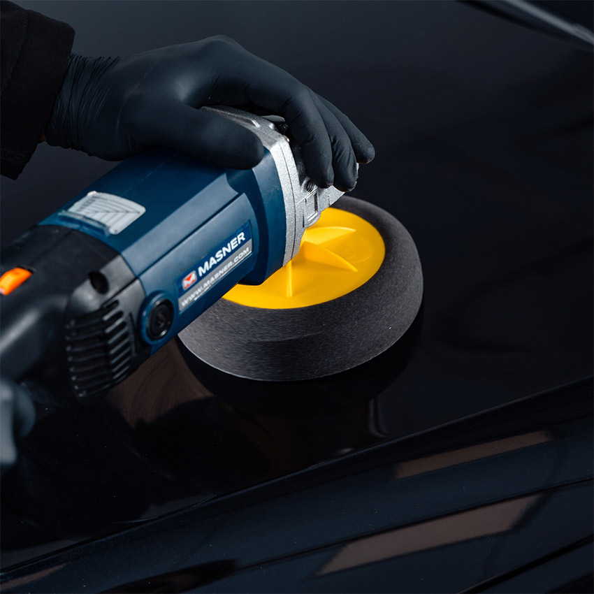 Σφουγγάρι γυαλίσματος μαύρο μαλακό K2 Duraflex 150/50mm M14