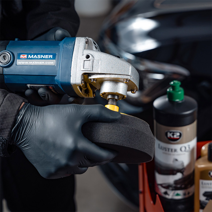 Σφουγγάρι γυαλίσματος μαύρο μαλακό K2 Duraflex 150/50mm M14