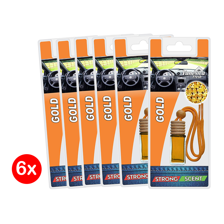 Αρωματικά Vanesica Fresh Bottle Gold 5ml 6τμχ