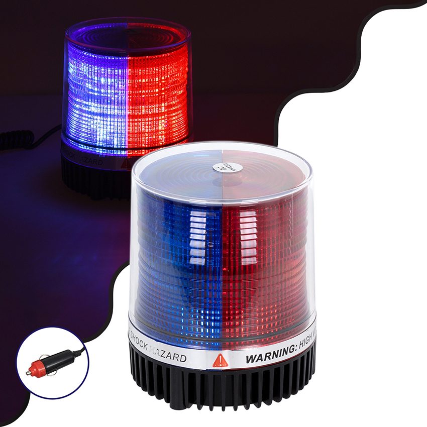 Φάρος μαγνητικός LED μπλε-κόκκινο 12V/24V