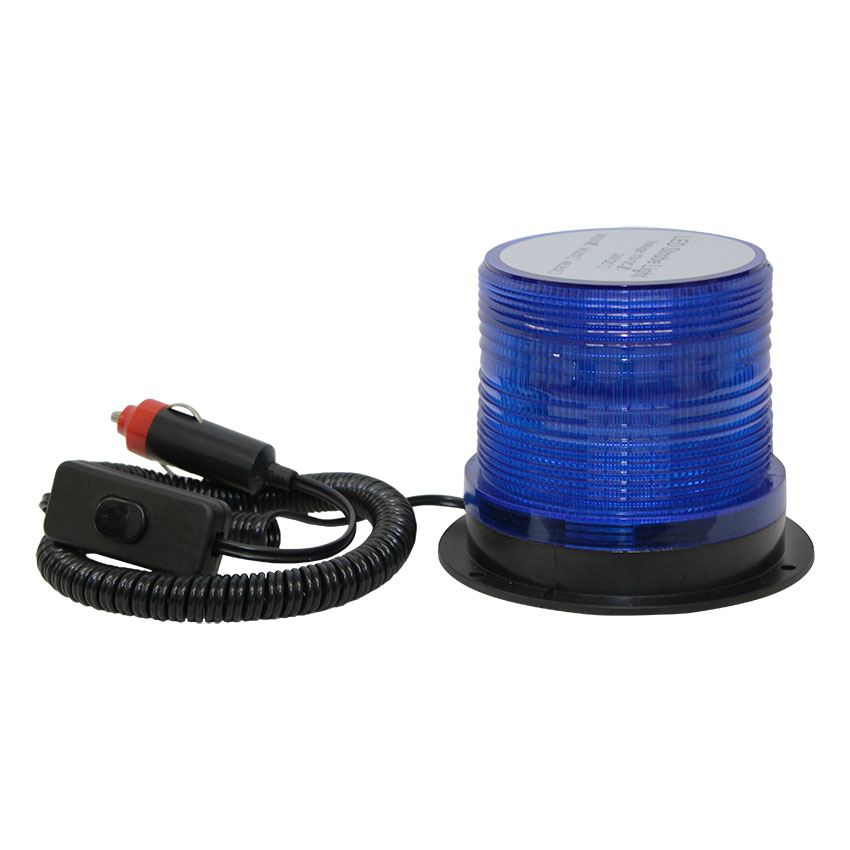 Φάρος μαγνητικός LED μπλε στροβοσκοπικός 12V