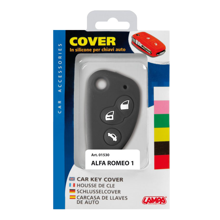 Κάλυμμα κλειδιών σιλικόνης μαύρο Alfa Romeo Type-1