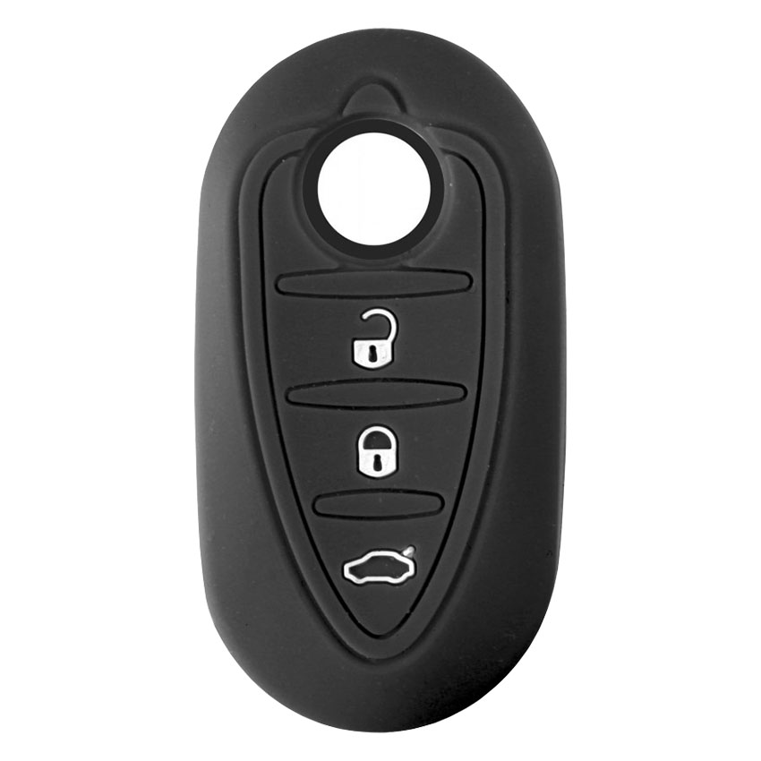 Κάλυμμα κλειδιών σιλικόνης μαύρο Alfa Romeo Type-2