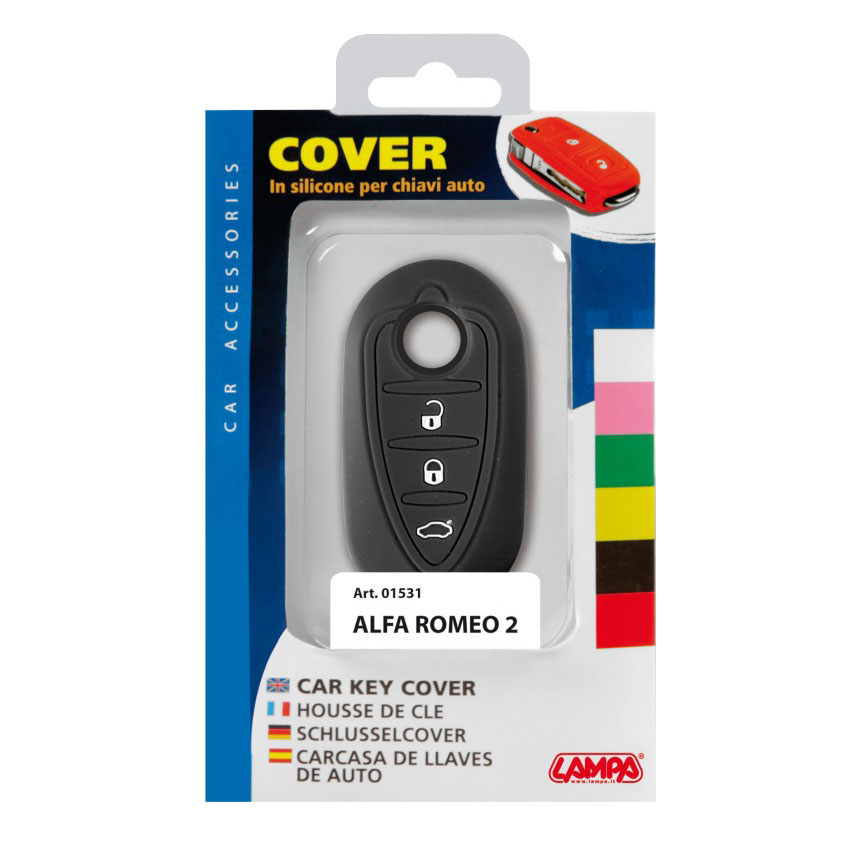 Κάλυμμα κλειδιών σιλικόνης μαύρο Alfa Romeo Type-2