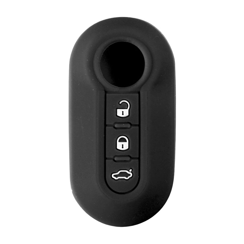 Κάλυμμα κλειδιών σιλικόνης μαύρο Fiat - Lancia - Citroen - Peugeot Type-2