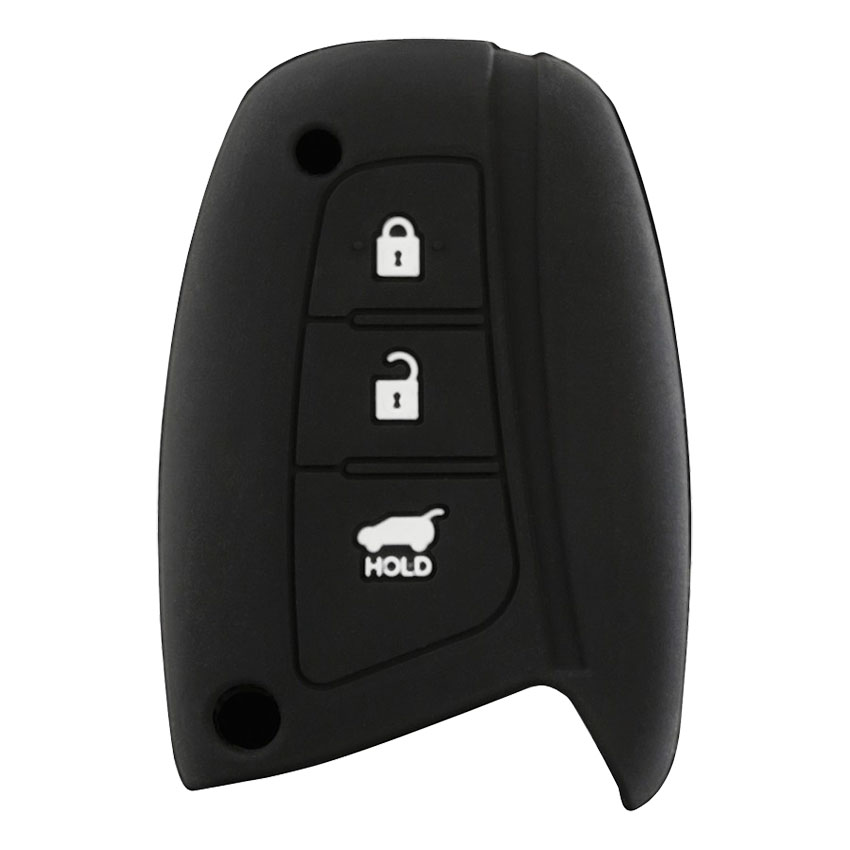 Κάλυμμα κλειδιών σιλικόνης μαύρο Hyundai Type-3