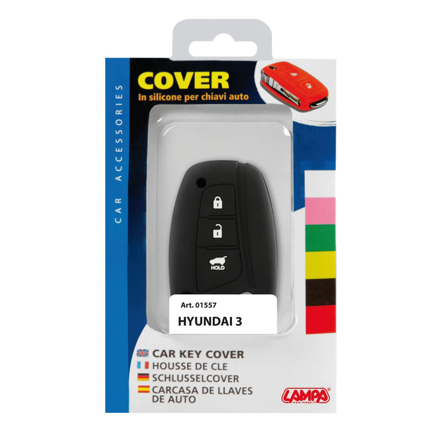 Κάλυμμα κλειδιών σιλικόνης μαύρο Hyundai Type-3
