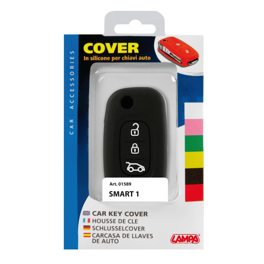 Κάλυμμα κλειδιών σιλικόνης μαύρο Smart Type-1