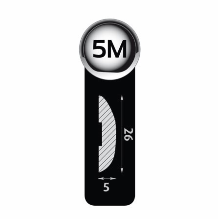Διακοσμητική μαύρη ταινία 26mm x 5mm