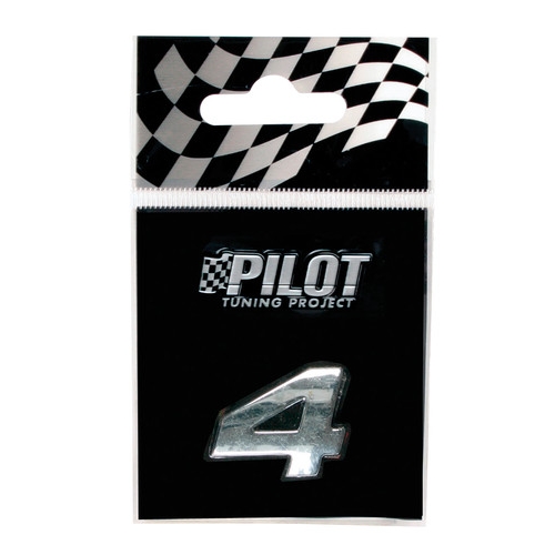 Αυτοκόλλητο γράμμα 4 3D Type-1