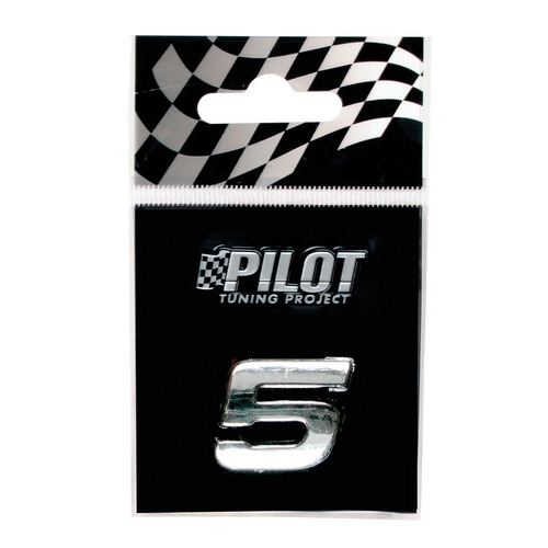 Αυτοκόλλητο γράμμα "5" 3D Type-1