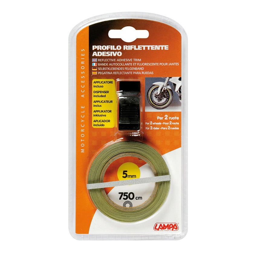 Διακοσμητική ταινία τροχών ασημί 5mm x 750cm