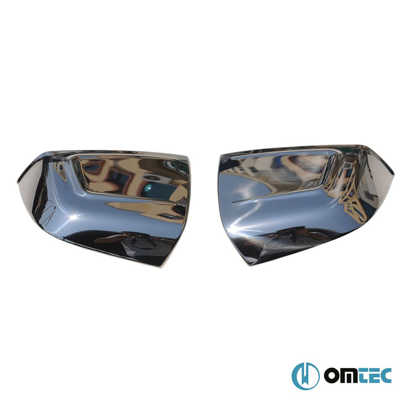 Καπάκια καθρεπτών χρωμίου μεταλλικά για Opel Combo D / Fiat Doblo II