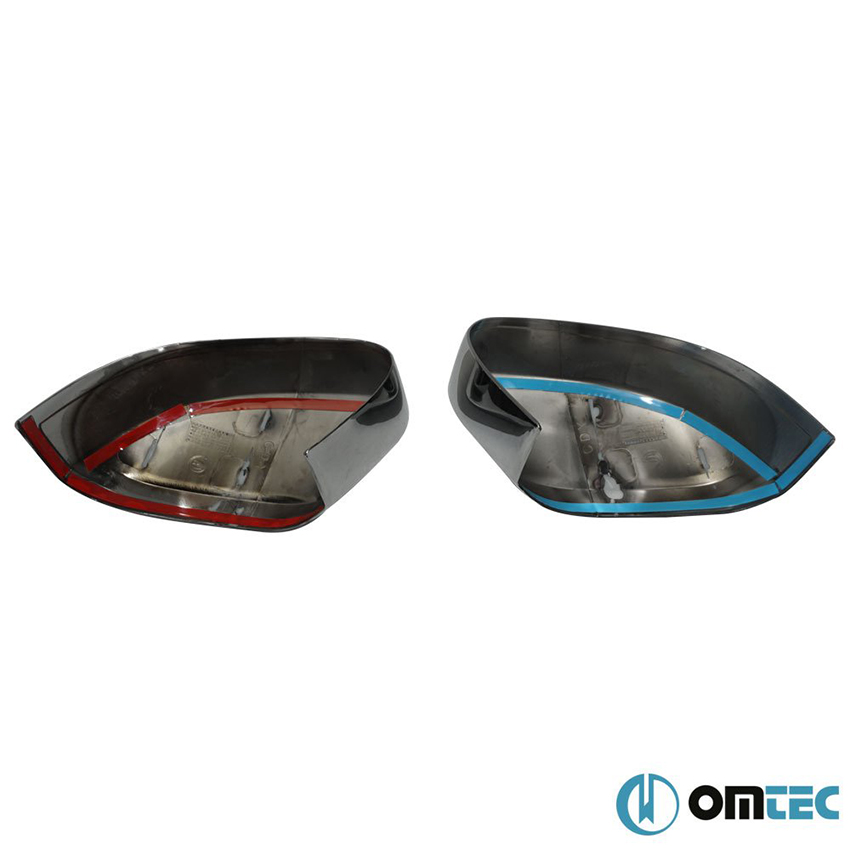 Καπάκια καθρεπτών χρωμίου για VW Caddy III Facelift 2