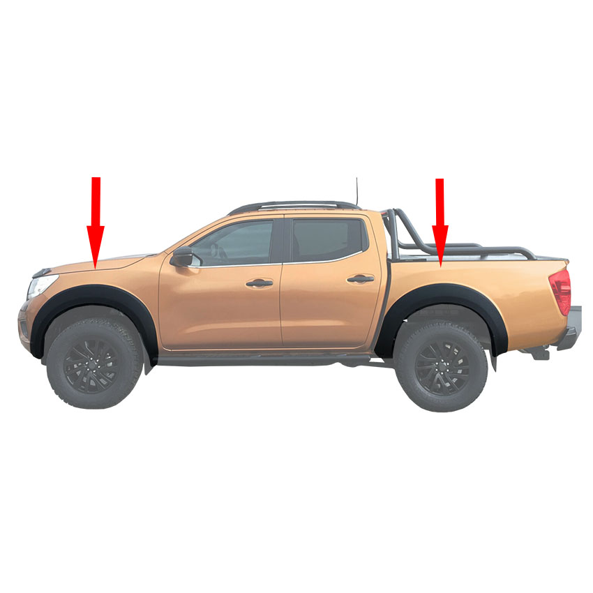 Φτερά τροχών Safari Fender Flares για Nissan Navara D23 4τμχ