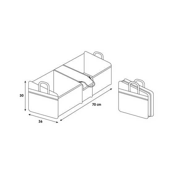 Θήκη οργάνωσης - αποθήκευσης πορτ μπαγκάζ Deluxe XL