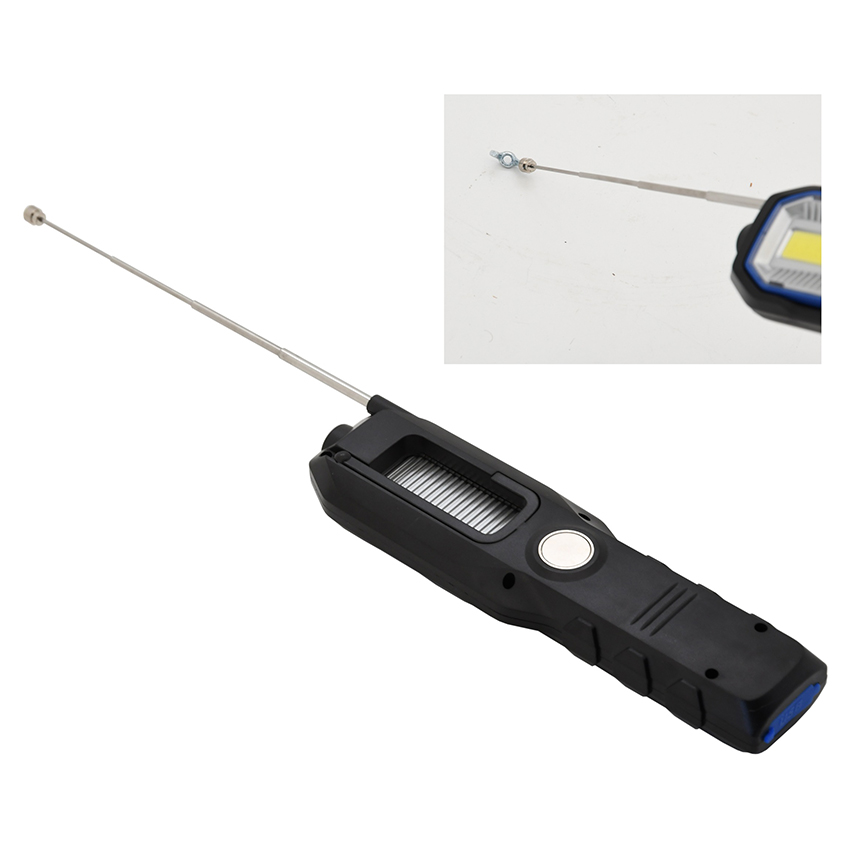 Φακός LED επαναφορτιζόμενος με Powerbank και τηλεσκοπικό εξολκέα-μαγνήτη