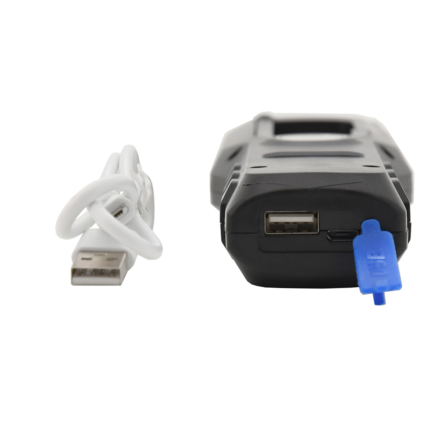 Φακός LED επαναφορτιζόμενος με Powerbank και τηλεσκοπικό εξολκέα-μαγνήτη