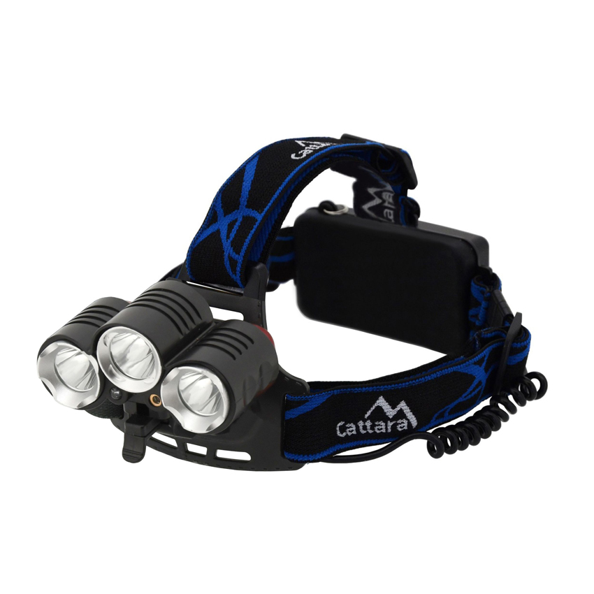 Προβολέας κεφαλής τριπλό LED 400Lm Zoom αδιάβροχος με ιμάντα