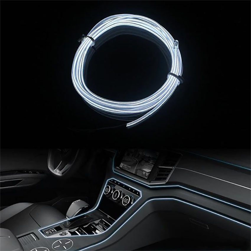 Φωτοσωλήνας 12V λευκός 1m