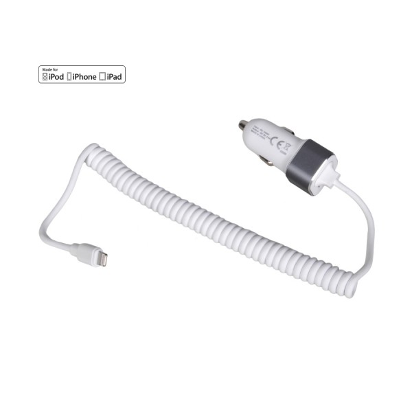 Φορτιστής κινητών iphone +USB 12/24V 2.4A