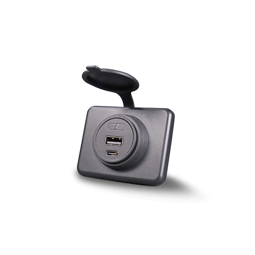 Φορτιστής ενσωματωμένος 12V/24V USB-A / USB-C 5V 4.2A