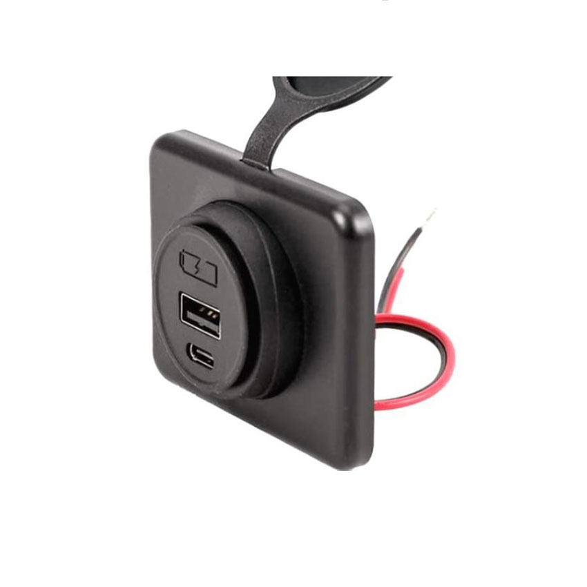 Φορτιστής ενσωματωμένος 12V/24V USB-A / USB-C 5V 4.2A