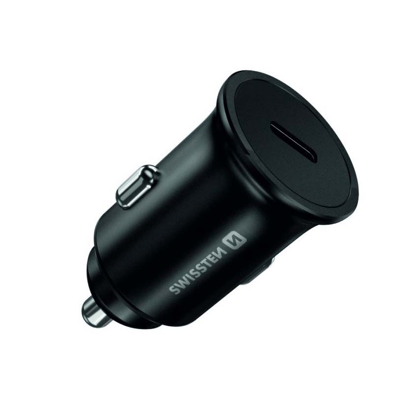 Φορτιστής αυτοκινήτου USB-C 45W μεταλλικός μαύρος