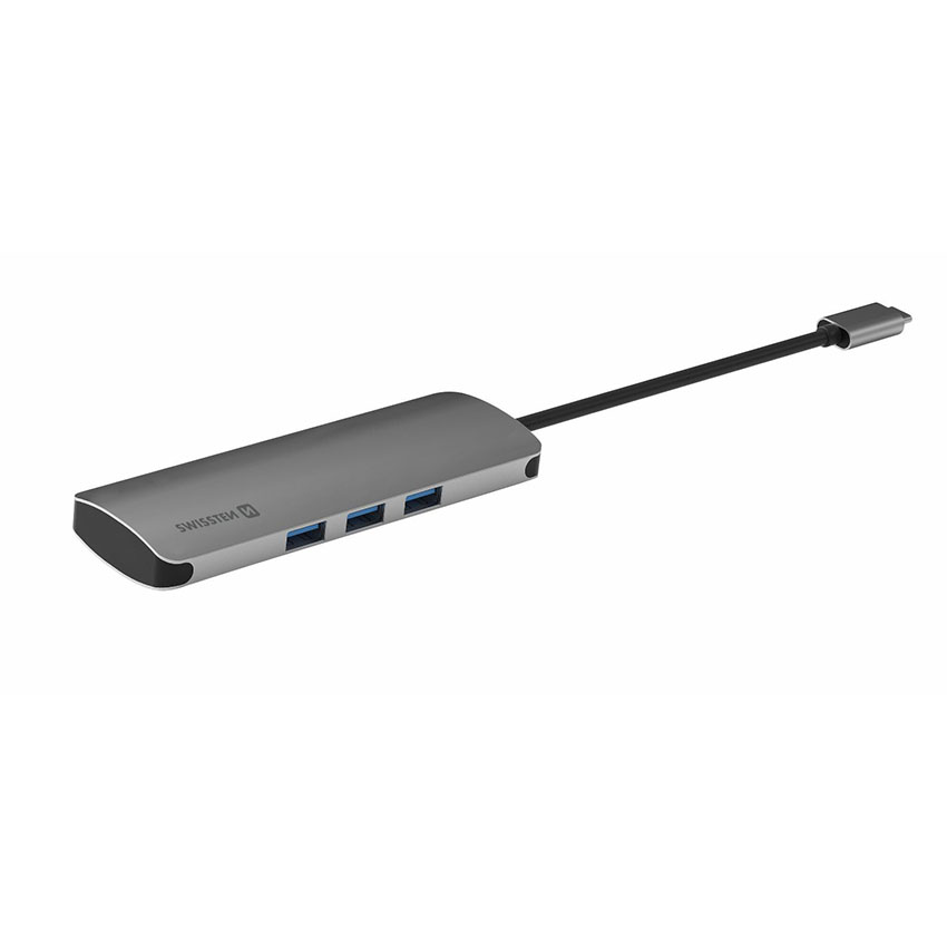 USB-C hub 6-in-1 (1x USB-C, 3x USB-A 3.0, SD, micro SD)