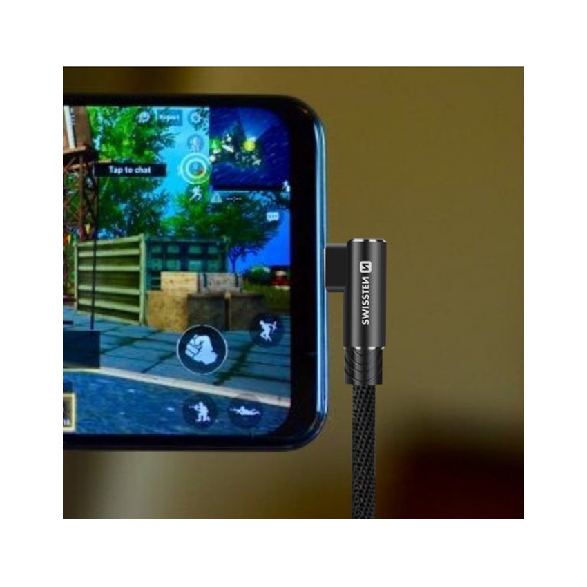 Καλώδιο φόρτισης / δεδομένων USB-C / Lightning 1.2m μαύρο