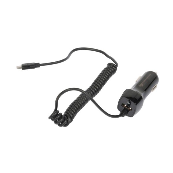 Φορτιστής κινητών micro USB +USB 12/24V 2.1A