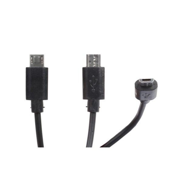 Φορτιστής κινητών micro USB +USB 12/24V 2.1A