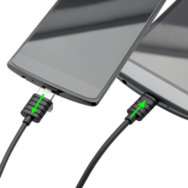 Καλώδιο φόρτισης 2 σε 1 micro-USB με μετατροπέα USB 3.1A 1m