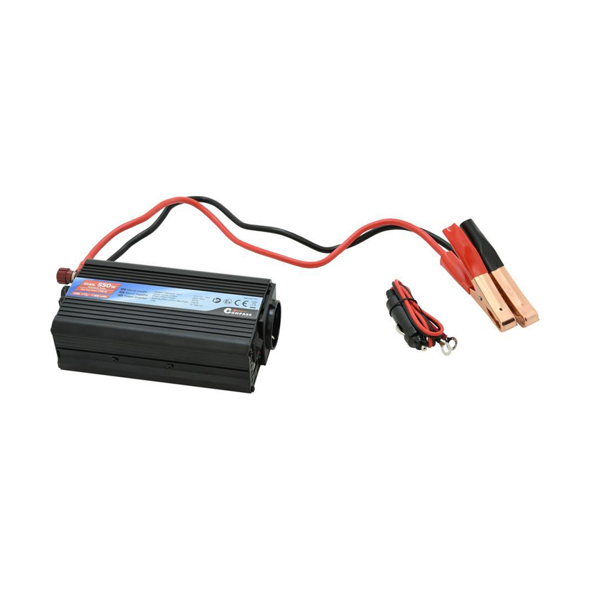 Inverter αυτοκινήτου μετατροπής 12V σε 230V 550W +USB