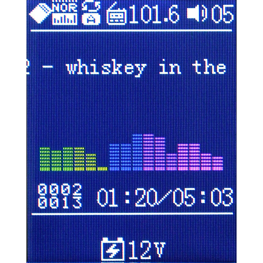 Bluetooth Car Kit MP3 Player FM Transmitter Color LCD με 2 USB