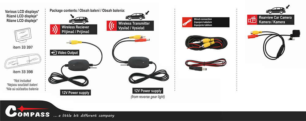 Ασύρματη κάμερα οπισθοπορείας Compass Wireless DICE