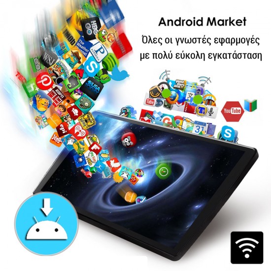 Οθόνη 9" Kirosiwa 4-Cores 4GB/64GB android Fiat 500 08-15